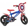 Dino Bikes Bicicletta per Bambini Capitan America Bambino 12" Bimbo