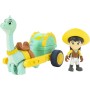 Giochi Preziosi Dino Ranch Min & Clover Veicolo con Dinosauro e Personaggio Alto Circa 8cm DNA03200