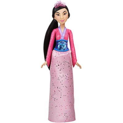 Disney Princess Royal Shimmer Mulan fashion doll con gonna e accessori F0905