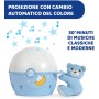 Chicco Next2Stars Proiettore Notturno con Pupazzo con Sensore Sonoro 3 Effetti Luminosi e Musica Blu ‎764720