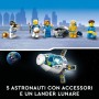 LEGO City 60349 Stazione Spaziale Lunare Ispirato alla NASA 5 Minifigure di Astronauti
