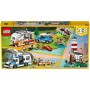 LEGO Creator Vacanze in Roulotte con Auto d'Epoca Camper e Faro 31108