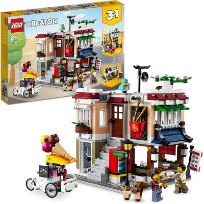 Lego Creator 31131 Ristorante Noodle Cittadino Casa con Negozio Bici e Sala da Gioco