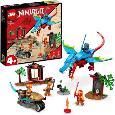 Lego Ninjago 71759 Il Tempio del Ninja Dragone con Drago e Moto