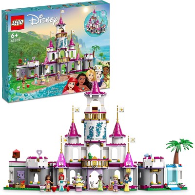 LEGO Disney Princess 43205 Il Grande Castello delle Avventure con Mini Bamboline di Ariel Moana Rapunzel e Biancaneve