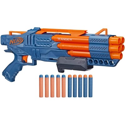 Nerf Elite 2.0 Ranger PD-5 raffica a 5 canne, portadardi, azione a pompa F4186H