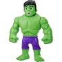 Hasbro Marvel F5067 Spidey e i suoi fantastici amici Power Smash Hulk 25 cm che cambia espressione del viso