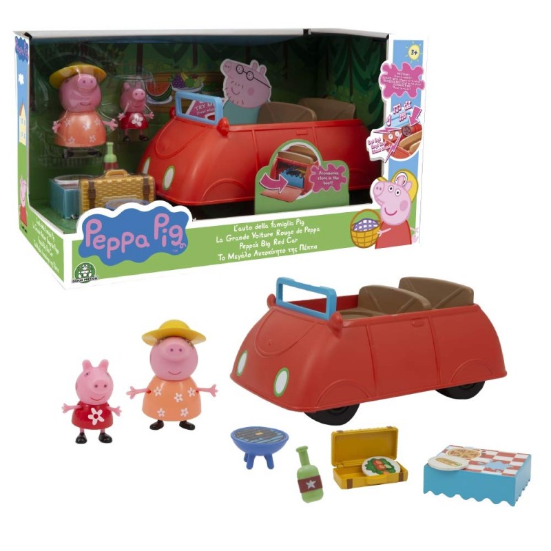 Peppa Pig Lautomobile Della Famiglia Pig Con Suoni E 2 Personaggi Giochi Preziosi Ppc48000