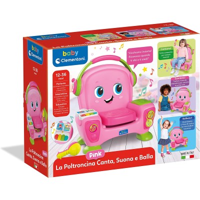 Clementoni 17755 Canta Suona E Balla Pink Poltroncina Bambini Interattiva E Multiattività