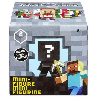 Mattel CJH36 Minecraft Mini Figures Stone Series 2 Blind Box Sealed - 9 pezzi