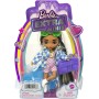Mattel HGP64 Barbie Extra Minis Mini Bambola Articolata con Giacca a Quadri e Morbidi Capelli Bicolore