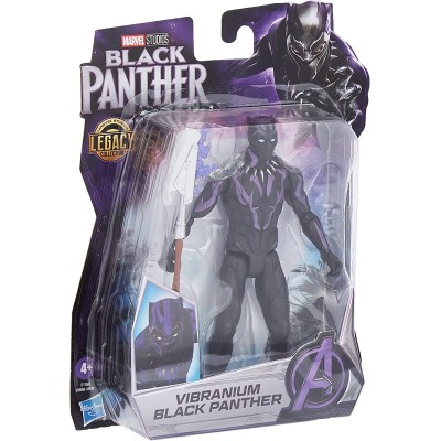 Hasbro E1360 Marvel Studios Legacy Collection Black Panther Action Figure Black Panther Vibranium 15 cm