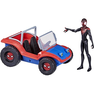 Hasbro Marvel Spider-Man La Macchina di Miles Morales e Spider-Ham da 15 cm con Action Figure