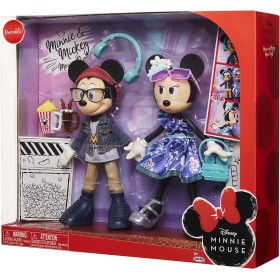 Jakks Pacific 202601 Pack 2 figure Minnie and Mickey Mouse Movie Night Disney 24cm