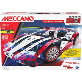 Meccano 6062054 Supercar motorizzata 25in1 con 347 pezzi, attrezzi e fari funzionanti Meccano 6062054 Supercar motorizzata 25in1 con 347 pezzi, attrezzi e fari funzionanti