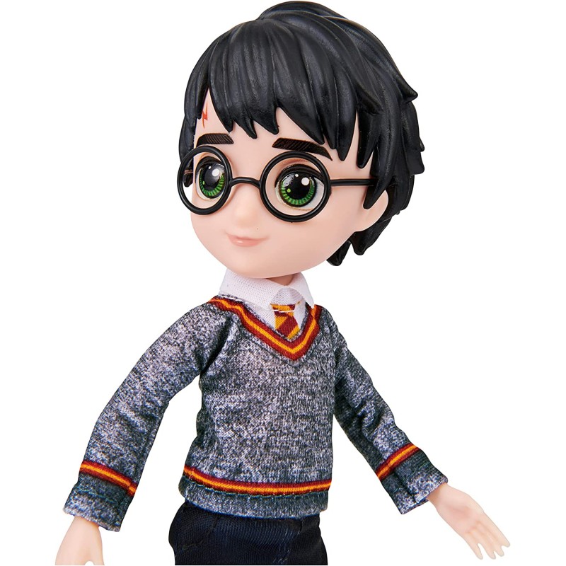 SpinMaster 6061836 Wizarding World Bambola articolata Harry Potter 20cm  Bacchetta e divisa di Hogwarts inclusa