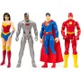 Dc Comics 6061587 Set di 4 miniature snodate da 30 cm con Superman, The Flash, Wonder Woman e Cyborg