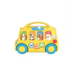 Chicco 112970 Scuolabus Parlante ABC Bilingue Italiano/Inglese per imparare Animali e Filastrocche