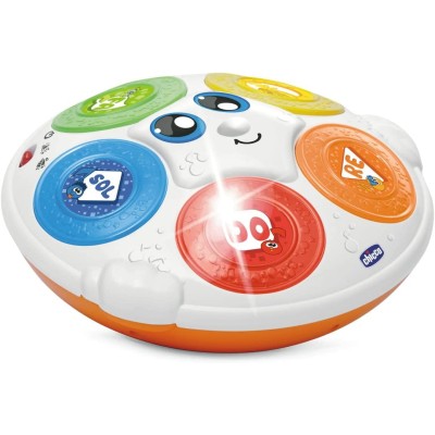 Chicco 011165 Donatello il Tamburello Educativo Pulsanti Luminosi con Canzoni