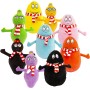 Barbapapa BAP43400 Peluche Barbalalla Morbidoso E Soffice con Sciarpa a Righe Bianca E Rossa