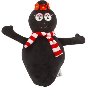 Barbapapà BAP43800 Peluche Barbamamma Morbidoso E Soffice con Sciarpa A Righe Bianca E Rossa