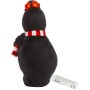 Barbapapà BAP43800 Peluche Barbamamma Morbidoso E Soffice con Sciarpa A Righe Bianca E Rossa