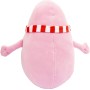 Barbapapa BAP43900 Peluche Barbapapà Morbidoso E Soffice con Sciarpa A Righe Bianca E Rossa