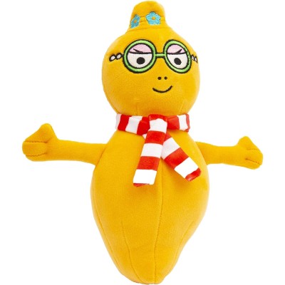 Barbapapa BAP43500 Peluche Borbottina Morbidoso E Soffice con Sciarpa A Righe Bianca E Rossa