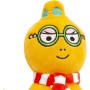 Barbapapa BAP43500 Peluche Borbottina Morbidoso E Soffice con Sciarpa A Righe Bianca E Rossa