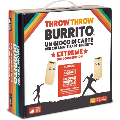 Asmodee 8622 Throw Throw Burrito: Extreme Outdoor Edition Gioco da Tavolo con Burrito Giganti Edizione in Italiano