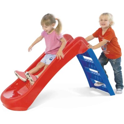 Mandelli 705500016 Sport1 Scivolo Pieghevole 3 gradini in plastica Rosso Salvaspazio 130x47x72 Cm