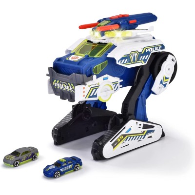 DickieToys 203794001 Police Bot 35cm con funzionamento a ruota libera