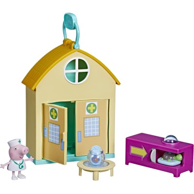 Hasbro F3757 Peppa Pig Peppa's Adventures Playset Peppa dalla veterinaria con 1 Action Figure e 3 Accessori