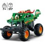 LEGO Technic 42149 Monster Jam Dragon Set 2in1 con Pull-Back Auto Offroad Monster Truck e Macchina Buggy