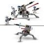LEGO Star Wars 75345 Battle Pack Clone Troopers Legione 501 con Cannone Giocattolo Anticarro AV-7 e Shooter più 4 minifigure
