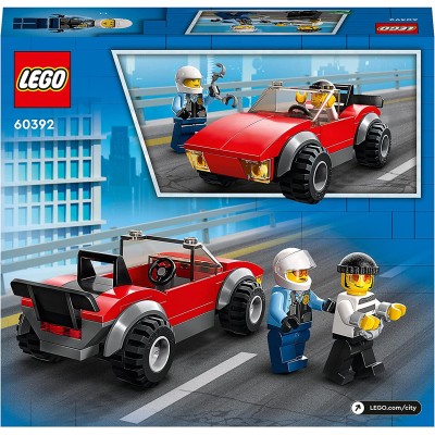 LEGO City 60392 Inseguimento sulla Moto della Polizia con Modello di Auto  da Corsa e 2