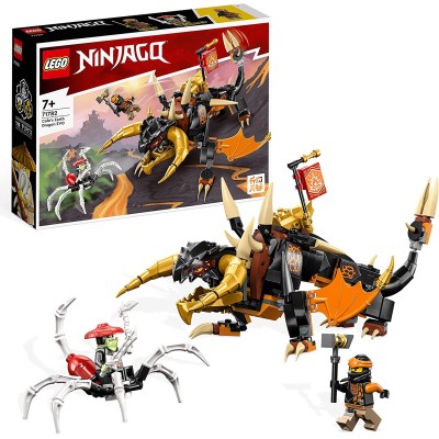 Lego Ninjago 71782 Drago di Terra di Cole Evolution Drago Potenziabile con Figura di Scorpione da Battaglia e 2 Minifigure