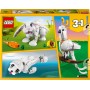 LEGO Creator 31133 Coniglio Bianco Set 3in1 in Mattoncini Coniglietto Foca e Pappagallo