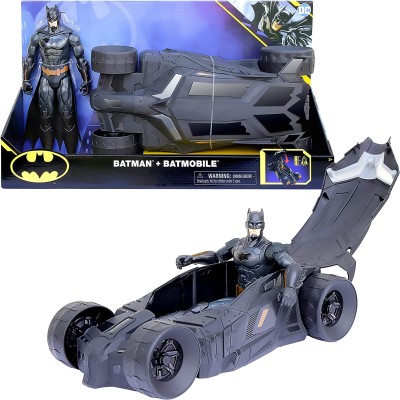 Batman 6058417 - Kit Batman da 30 cm, motivo: DC Comics Veicolo Batmobile e statuetta articolata 30 cm 6058417