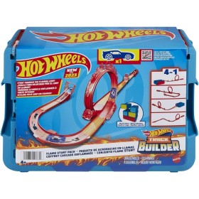 Mattel HMC04 Hot Wheels Pista tema fuoco e 1 macchinina, 16 pezzi di pista e componenti per acrobazie Mattel HMC04 Hot Wheels Pista tema fuoco e 1 macchinina, 16 pezzi di pista e componenti per acrobazie