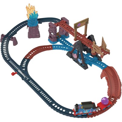 Fisher Price HMC28 Il Trenino Thomas Set Avventura nelle Grotte di Cristallo con Trenino Thomas motorizzato e Ponte Mobile