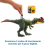 Mattel HLP25 Jurassic World Predatori Giganti Sinotiranno con mossa d'attacco e kit di tracciamento