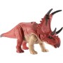 Mattel HLP16 Jurassic World Ruggito Selvaggio Diabloceratopo snodato con suoni e mossa d'attacco