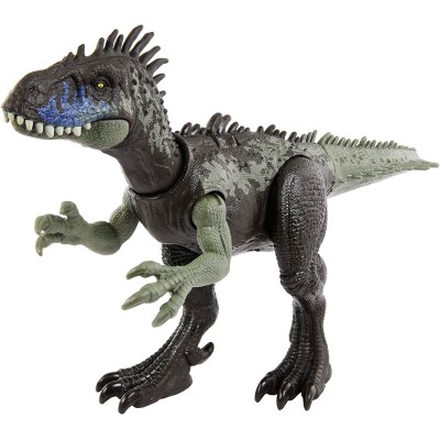 Mattel HLP15 Jurassic World Ruggito Selvaggio Driptosauro snodato con suoni e mosse d'attacco