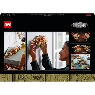 LEGO 10313 Icons Bouquet Fiori Selvatici Finti con Papaveri e