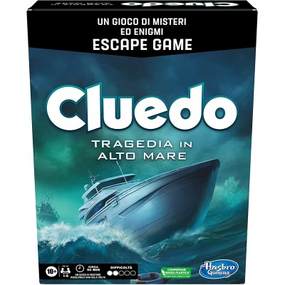 Hasbro F6110 Cluedo Escape - Tragedia in Alto Mare un gioco di misteri ed enigmi in versione Escape Game