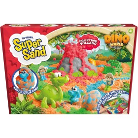 Goliath 924254 Super Sand Dino World playset preistorico con sabbia colorata che non sporca e non secca