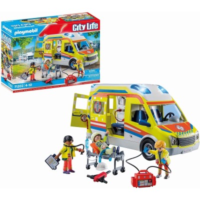 Playmobil City Life 71202 Ambulanza con luci e suoni