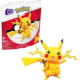 Mega GMD31 Pokémon Pikachu da costruire di 10 cm Giocattolo per Bambini 6+ Anni Mega GMD31 Pokémon Pikachu da costruire di 10 cm Giocattolo per Bambini 6+ Anni