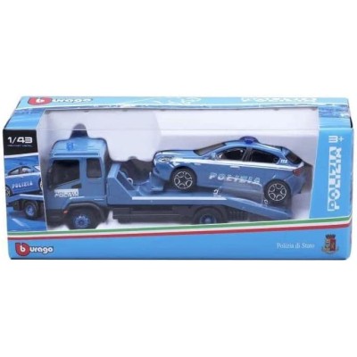 Burago 926584 Camion Carro Attrezzi della Polizia
